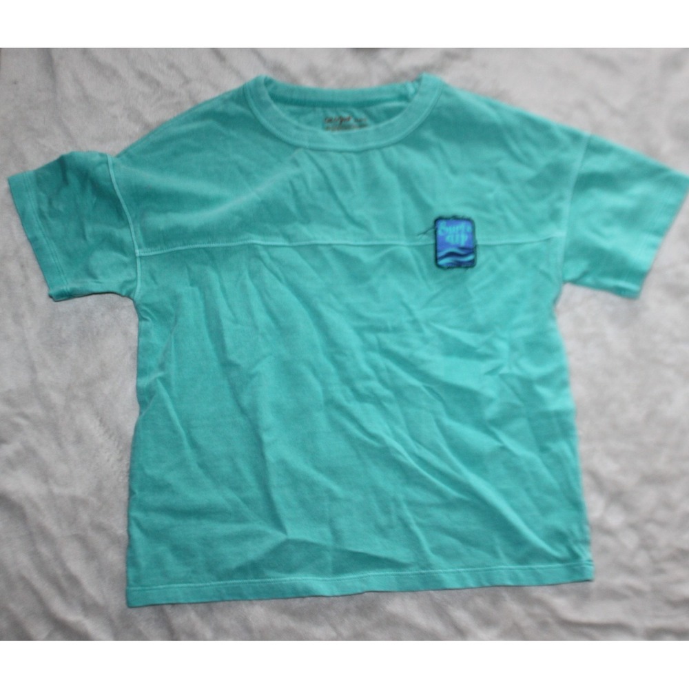 Cat & Jack Boy's Surf's Up Turquoise Blue Surfing T Shirt Size XS 4/5 NWT